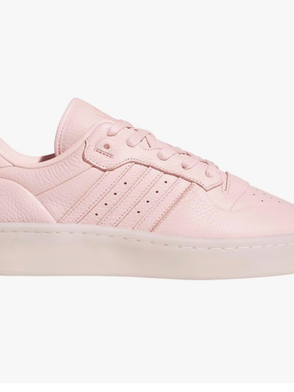 adidas Pink Low-Top Leather Sneaker